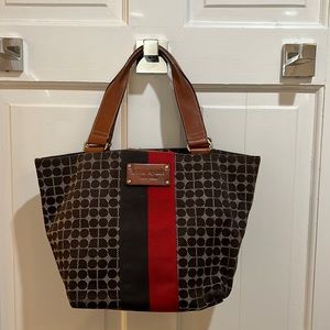 Kate Spade Tote Bag Purse Classic original signature pattern Good Condition